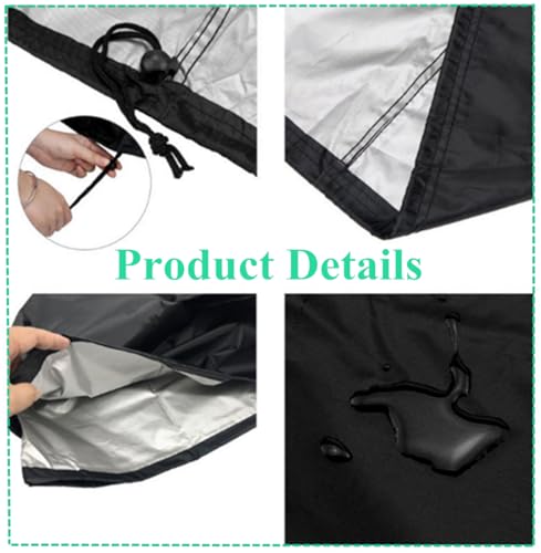 Detalle de AZOMKER Funda para Barbacoa Exterior Impermeable (145 × 61 × 117 cm) – protección fiable para tu barbacoa