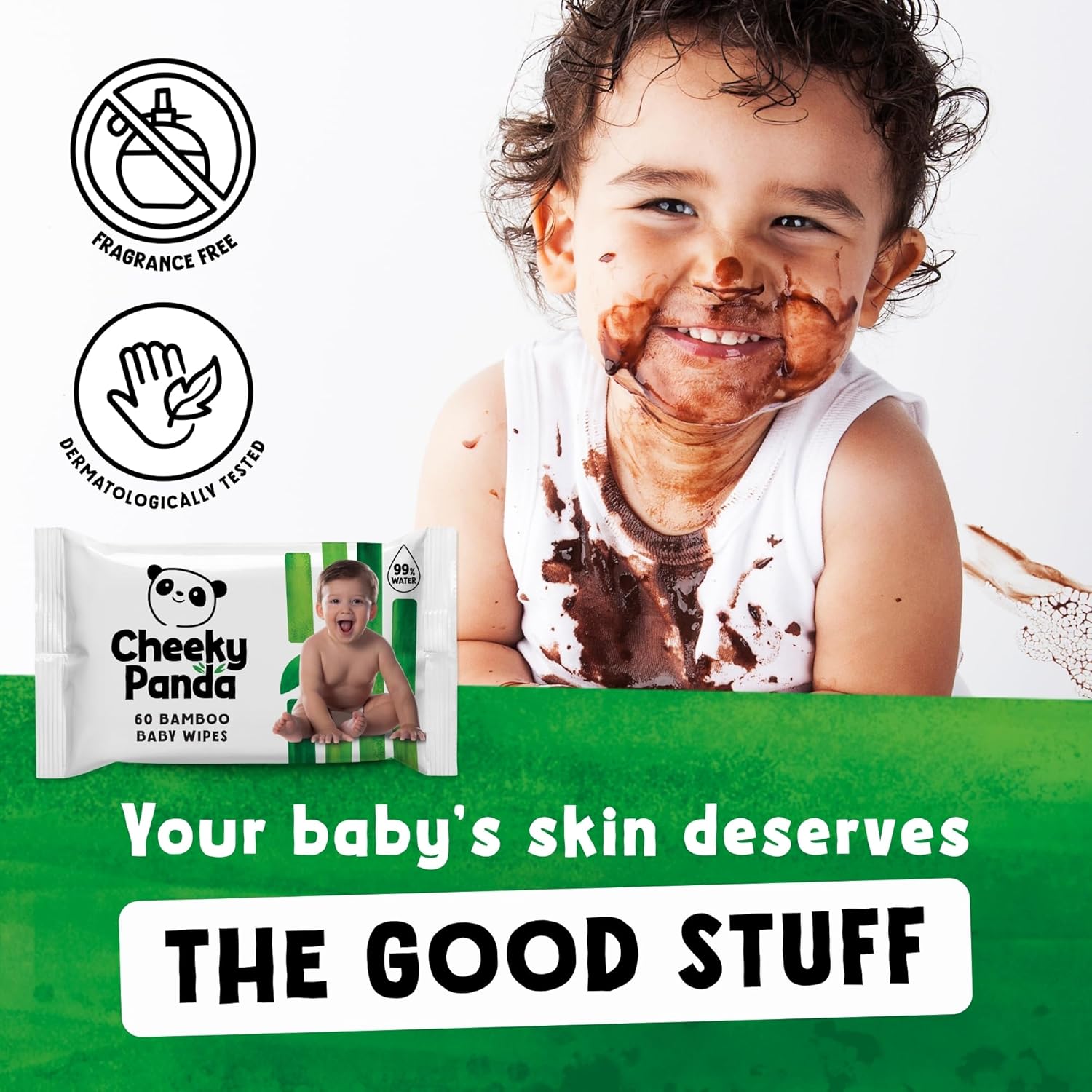 Thumbnail 3 de The Cheeky Panda Bamboo Biodegradable Baby Wipes Multipack (99% purified water) | 60 wipes per pack