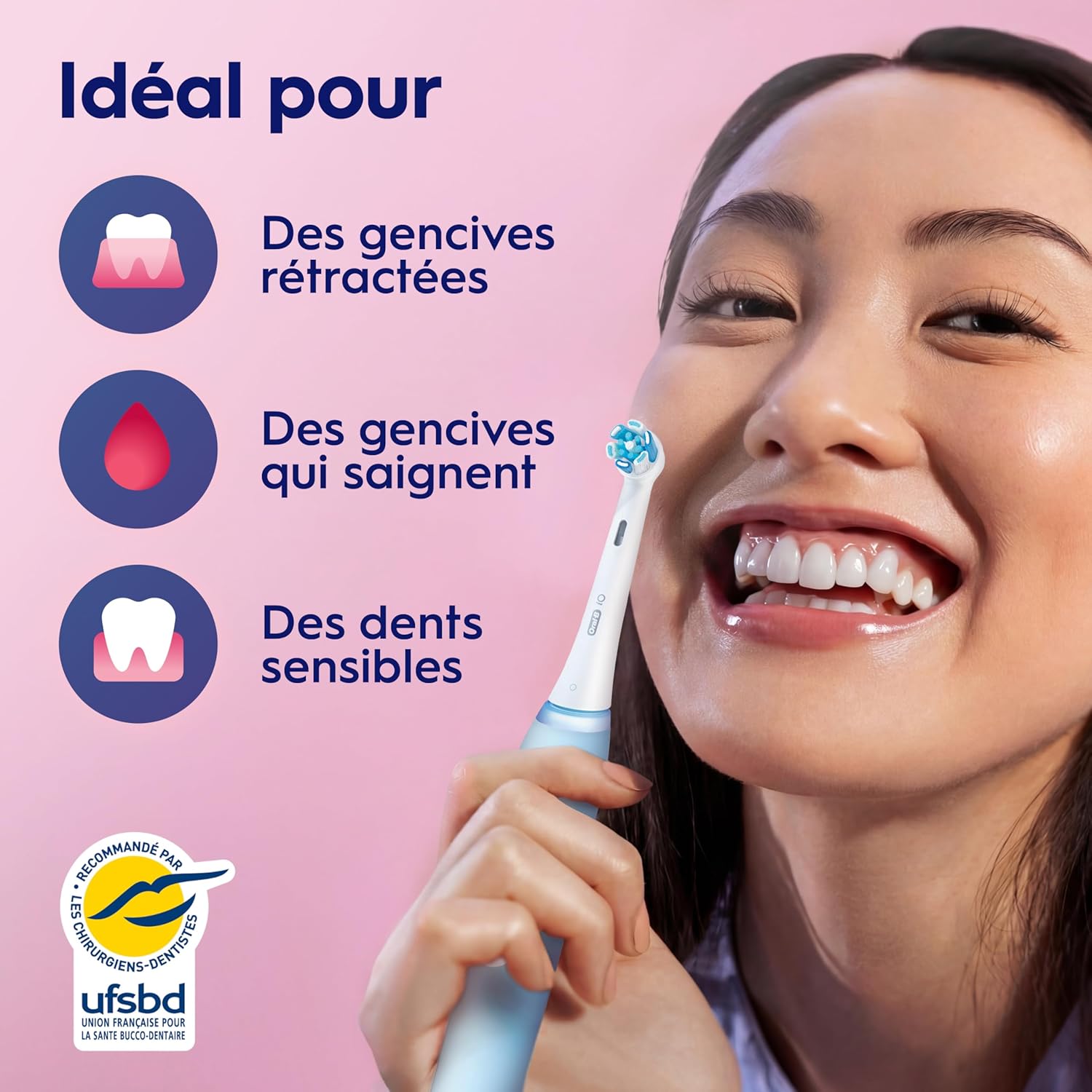Thumbnail 4 de Oral-B iO 3 Bleu Brosse à Dents Électrique