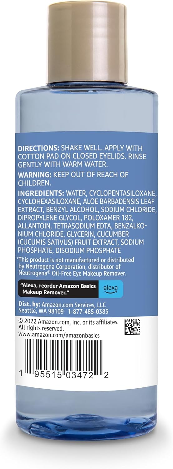 Thumbnail 2 de Amazon Basics Eye Makeup Remover: Fragrance-Free, Oil-Free, Dermatologist Tested
