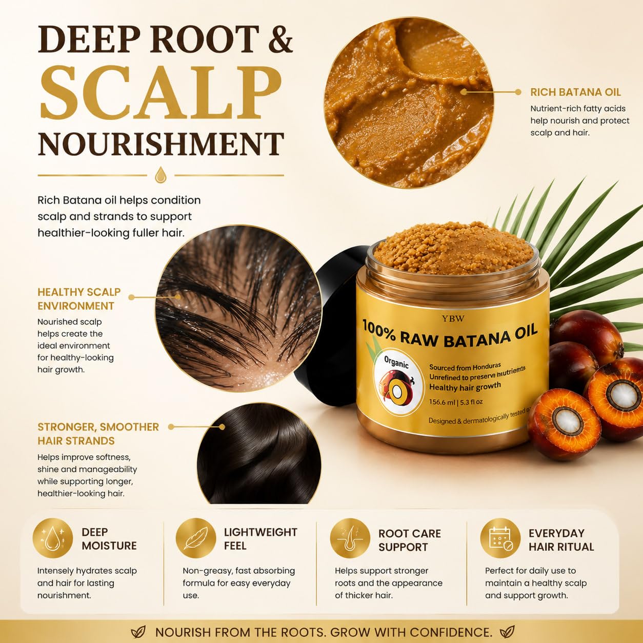Detalle de Raw Batana Hair Oil Paste
