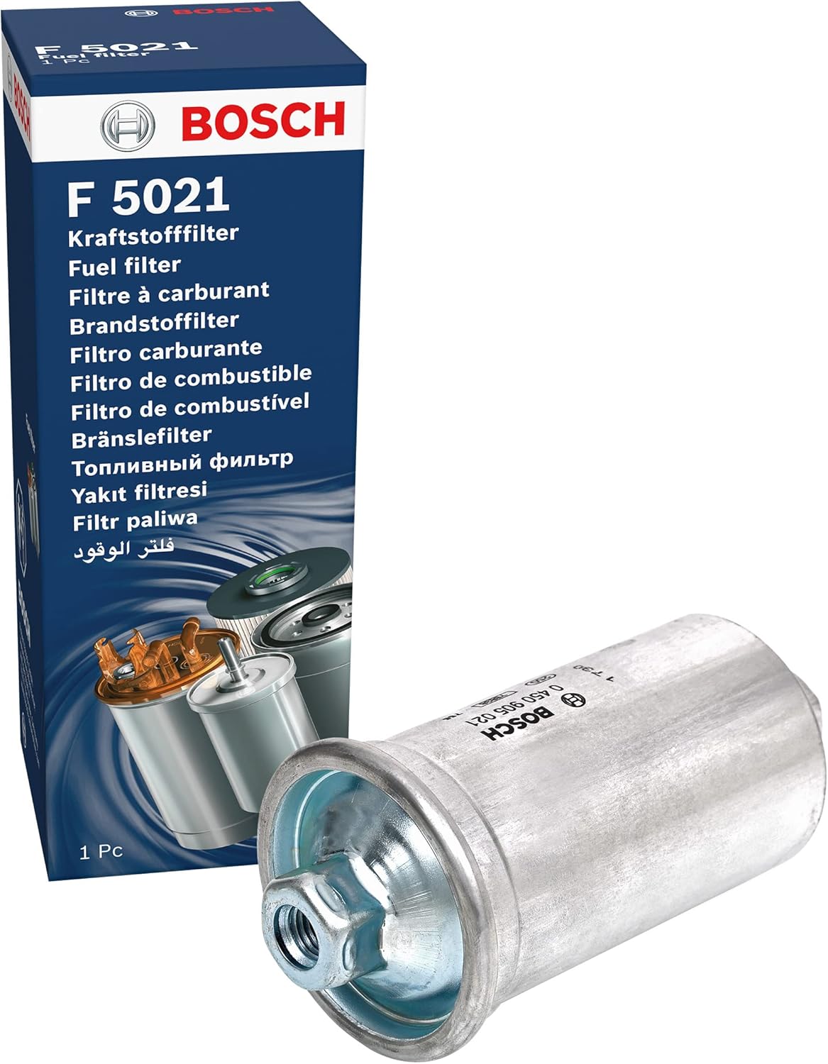 Bosch F5021 Filtre à Carburant Essence – Fiabilité et filtration efficace pour votre injection