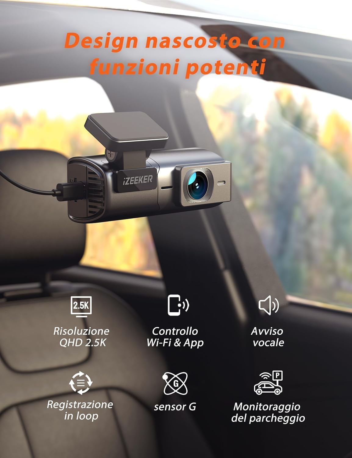 Detalle 2 de iZEEKER 2.5K Dash Cam