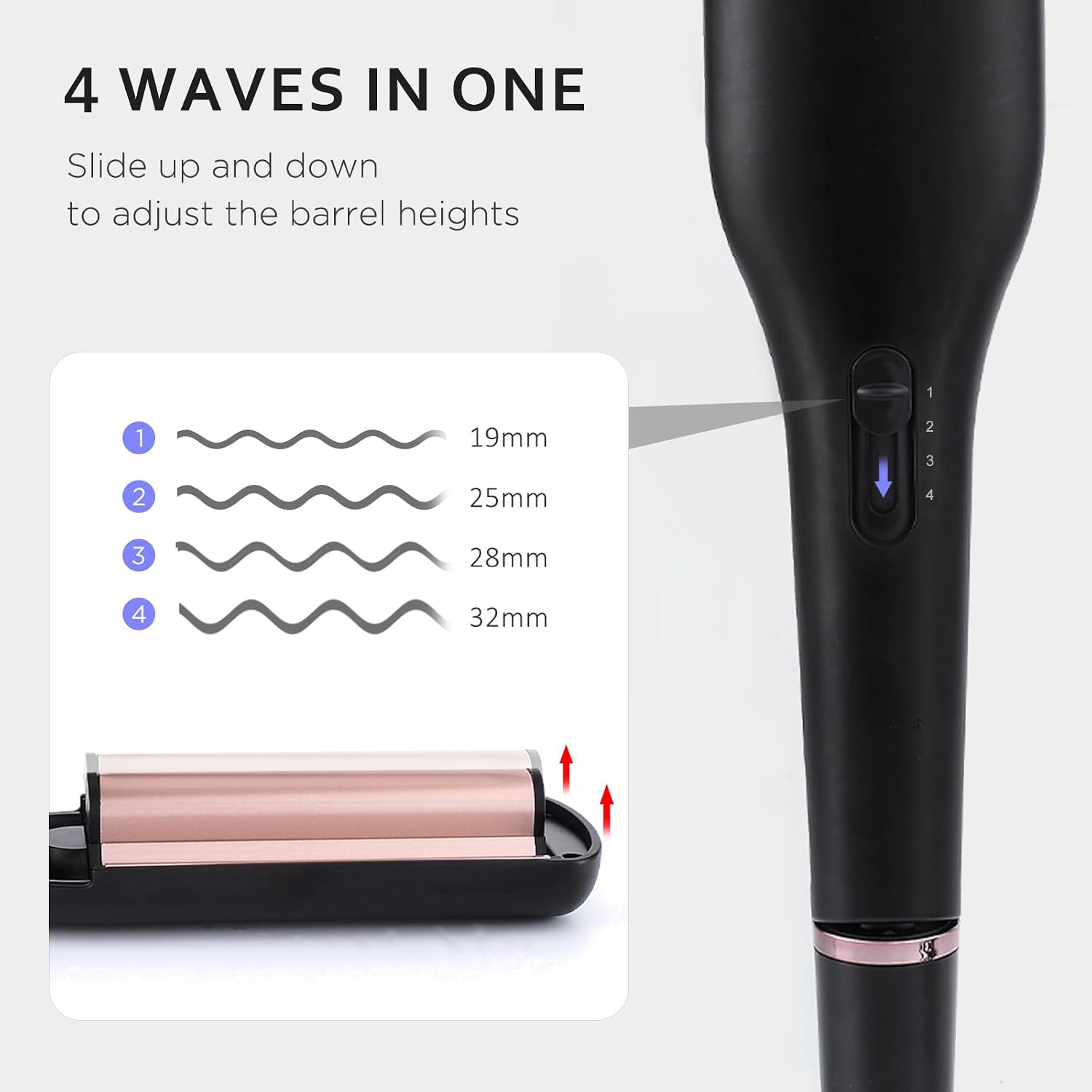 Thumbnail 1 de FUNBUGS 4 in 1 Hair Waver 19–32mm