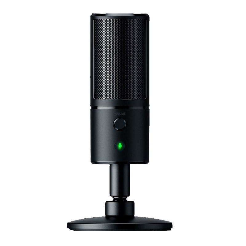 Detalle de Razer Seiren Emote: micrófono USB con pantalla LED de emoticonos para streamers
