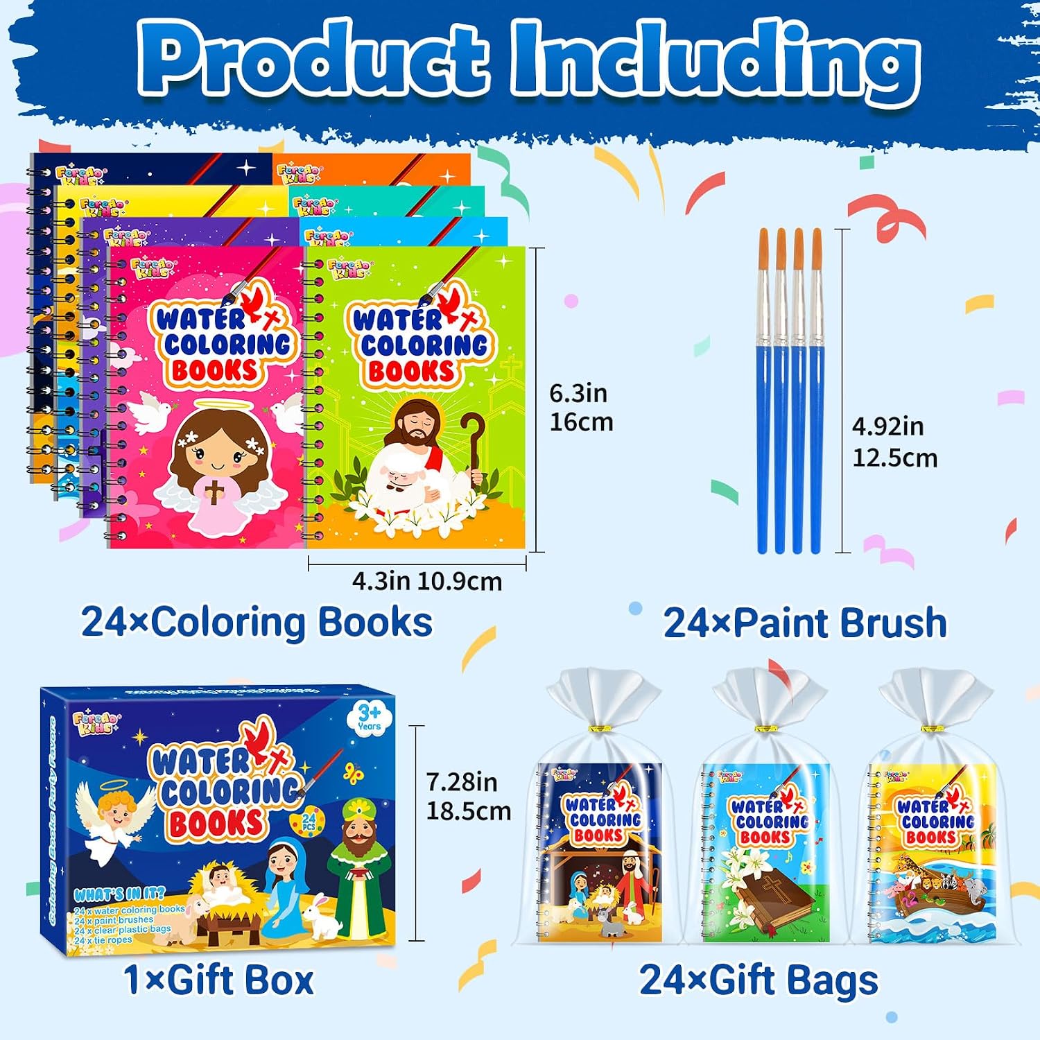 Detalle 2 de FEREDO Watercolour Books, 24-pack