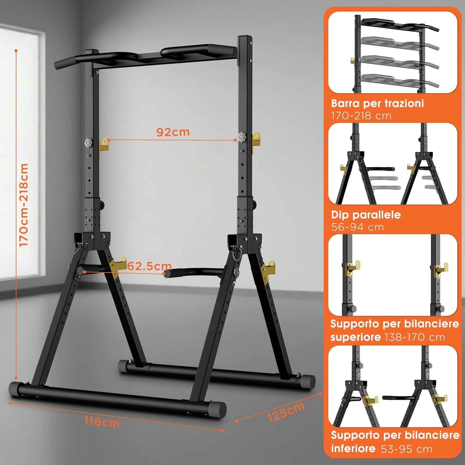 Thumbnail 6 de DH FitLife Power Tower Pieghevole 150 kg