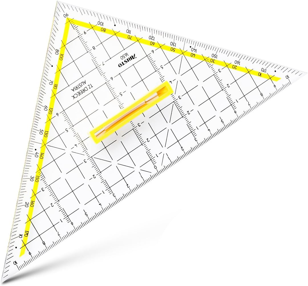 Detalle de Aristo 1650/3 TZ-triangel med avtagbart handtag, 22,5 cm