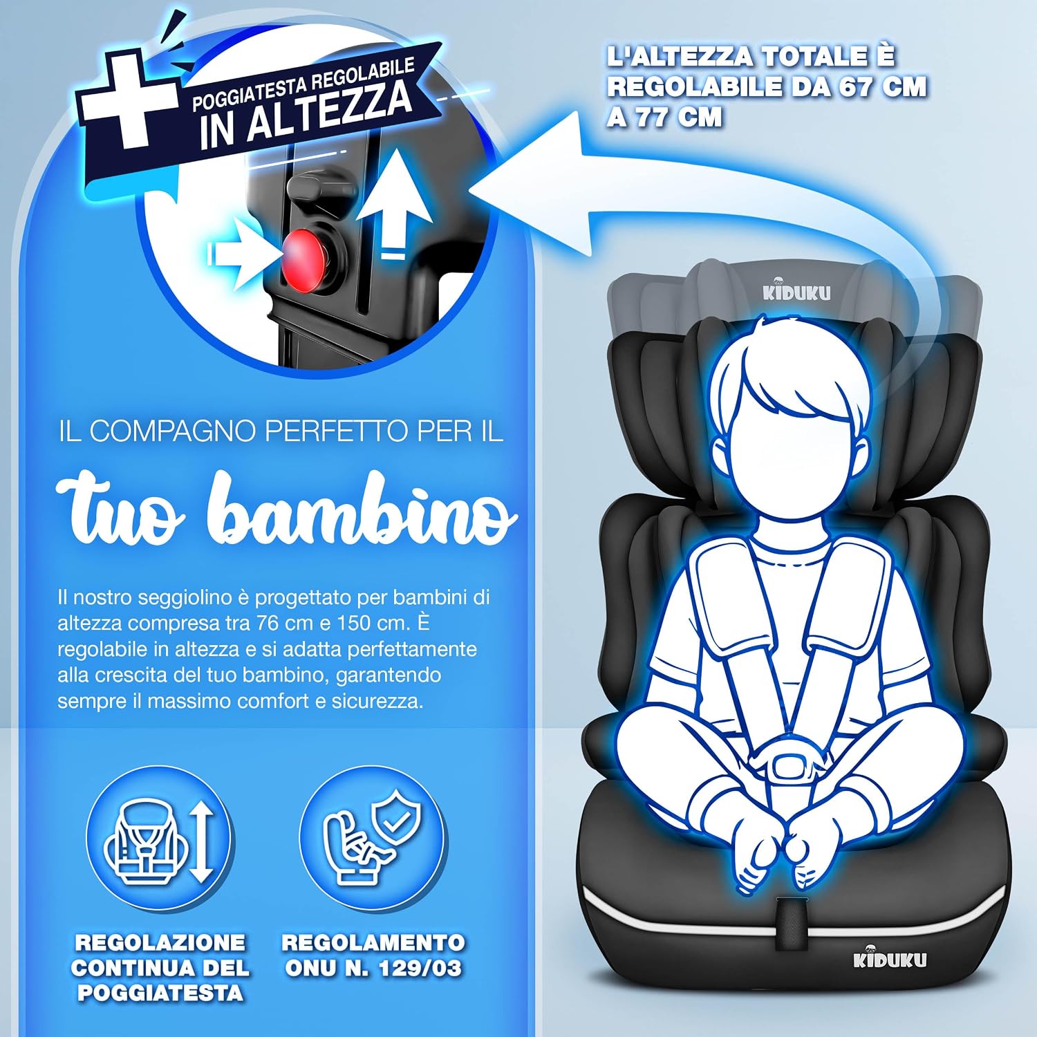 Thumbnail 6 de KIDUKU Seggiolino auto 9-36 kg