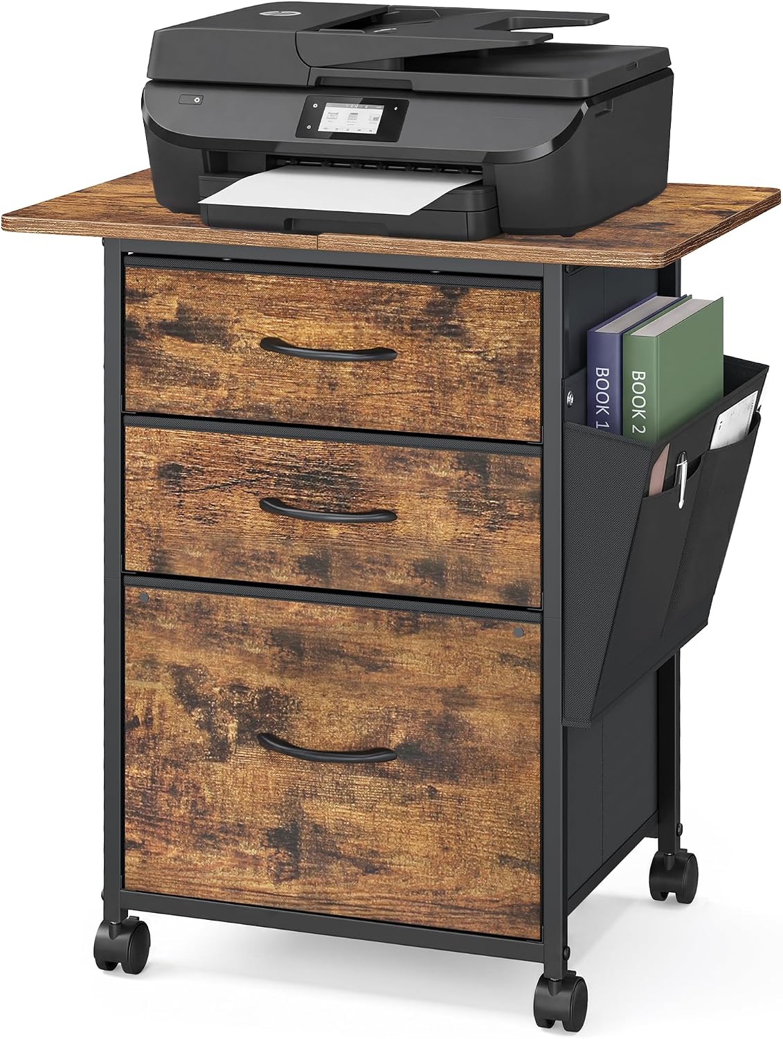 Detalle de VASAGLE Rolling File Cabinet, 3 Drawers