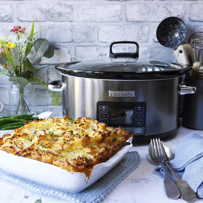 Detalle 2 de Crock-Pot CSC066X: Olla de cocción lenta digital de 5.6 L para familias ocupadas