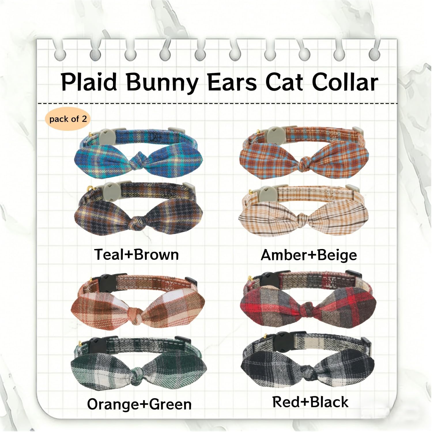 Thumbnail 3 de Cat Collars Cotton Handtie Bunny Bow