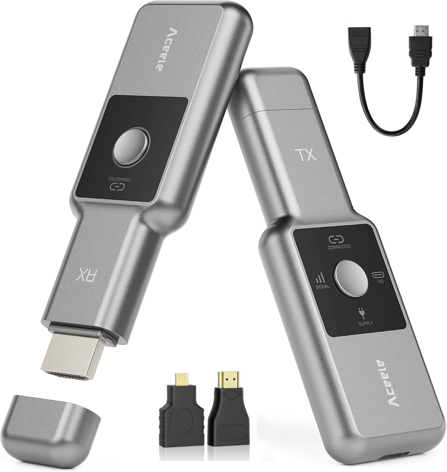 Detalle de Aceele 1080P@60Hz Wireless HDMI Transmitter and Receiver with LCD Screen