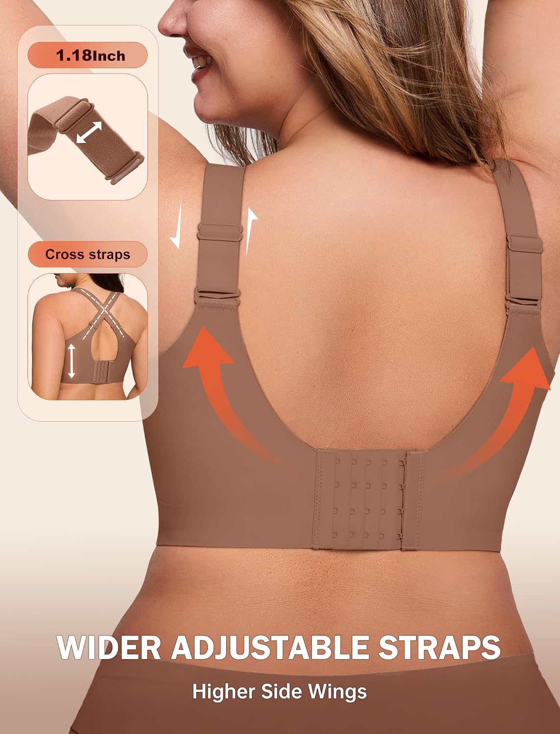 Detalle 2 de LetsJoli Wireless Bra 5XL