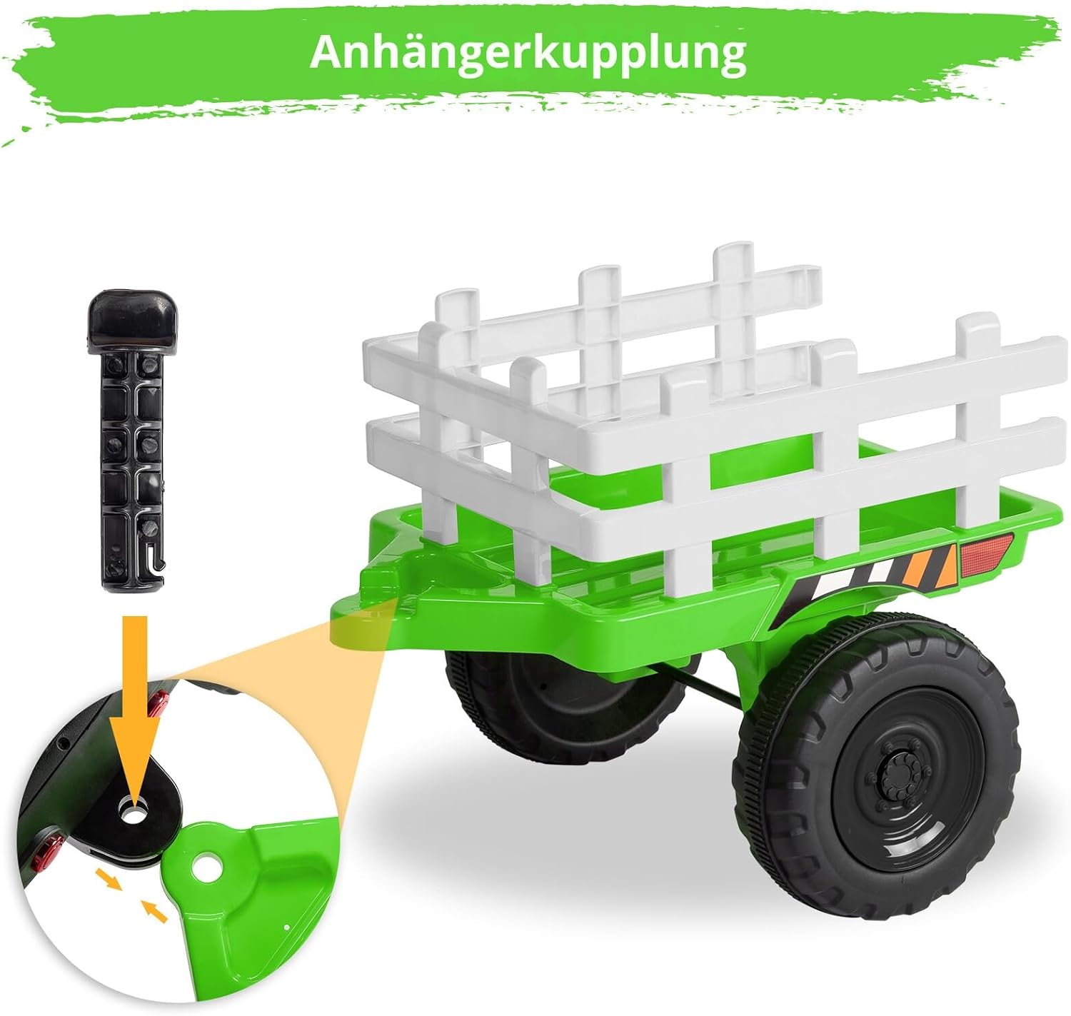 Thumbnail 5 de LALAHO Traktor mit Anhänger 12V
