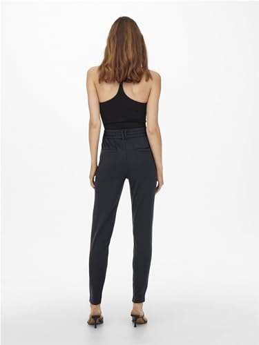 Detalle 2 de ONLY Damen Onlpoptrash Life Easy Col Pant PNT Noos Regular Fit Hose – Lounge & Freizeit, Blue Graphite, XL/32L