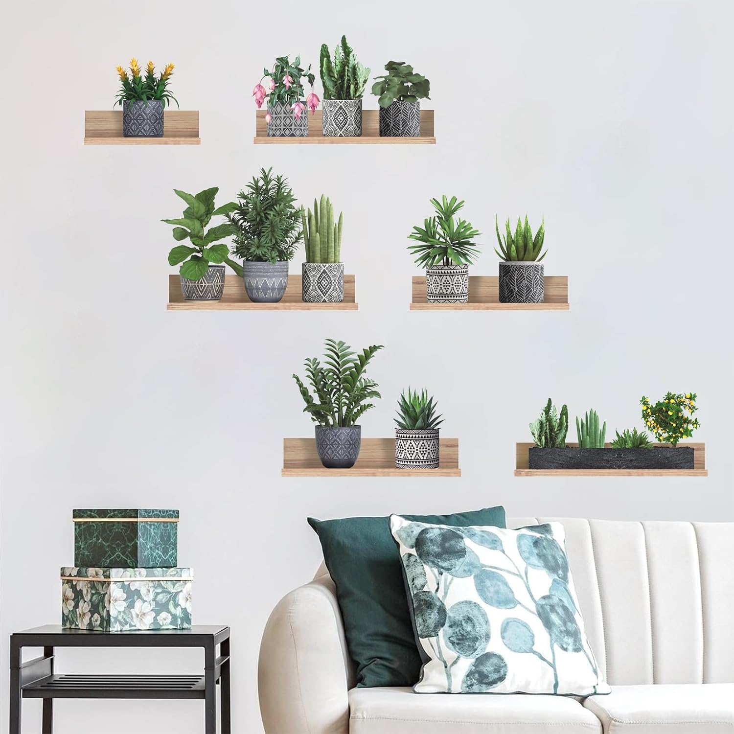 Detalle de HLNIUC Plant Wall Decals, Vinyl
