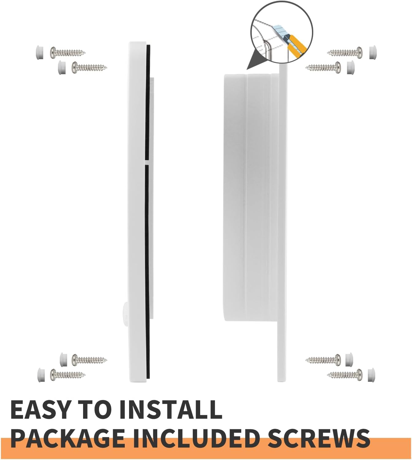 Detalle de PETLESO Large Cat Flap for Wooden/UPVC/Interior Doors (9.25" x 10.8"), 4-Way Locking