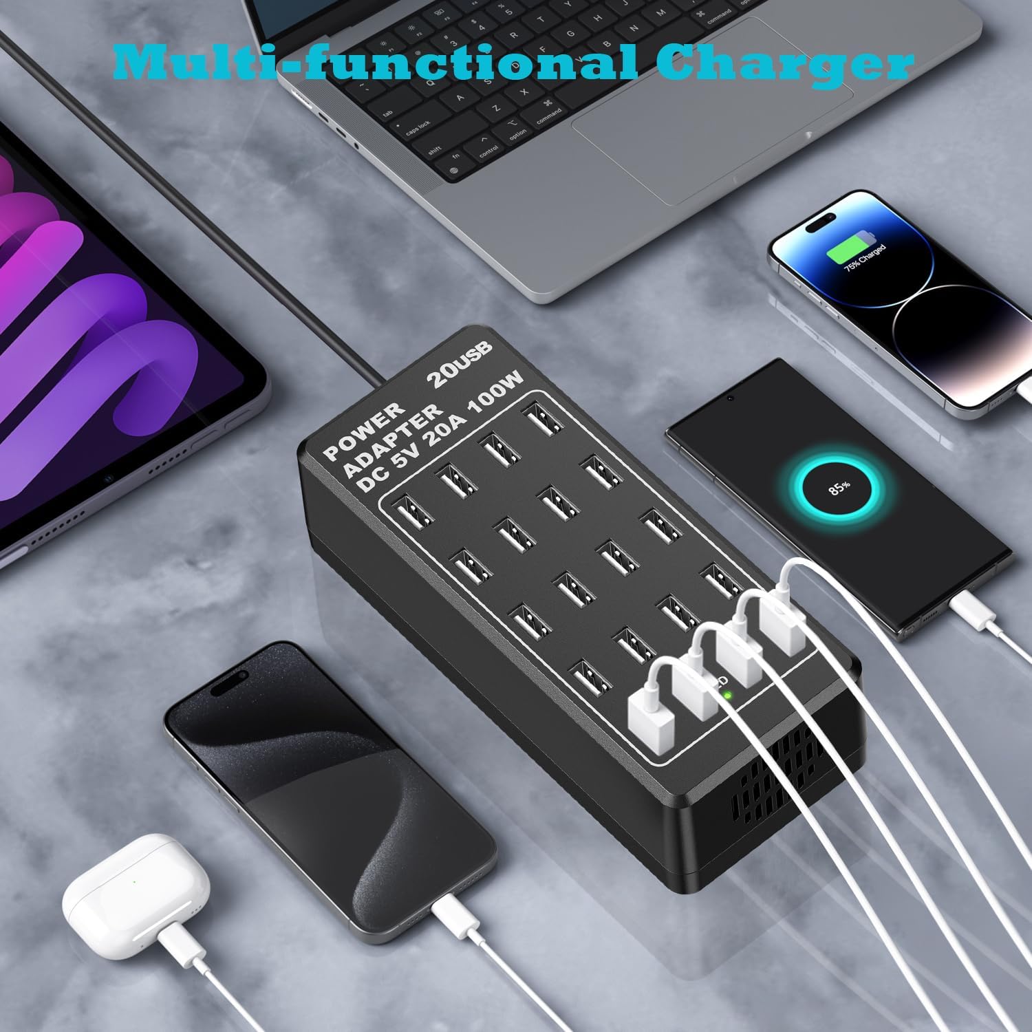 Thumbnail 4 de Caricatore USB 20 porte 🔌