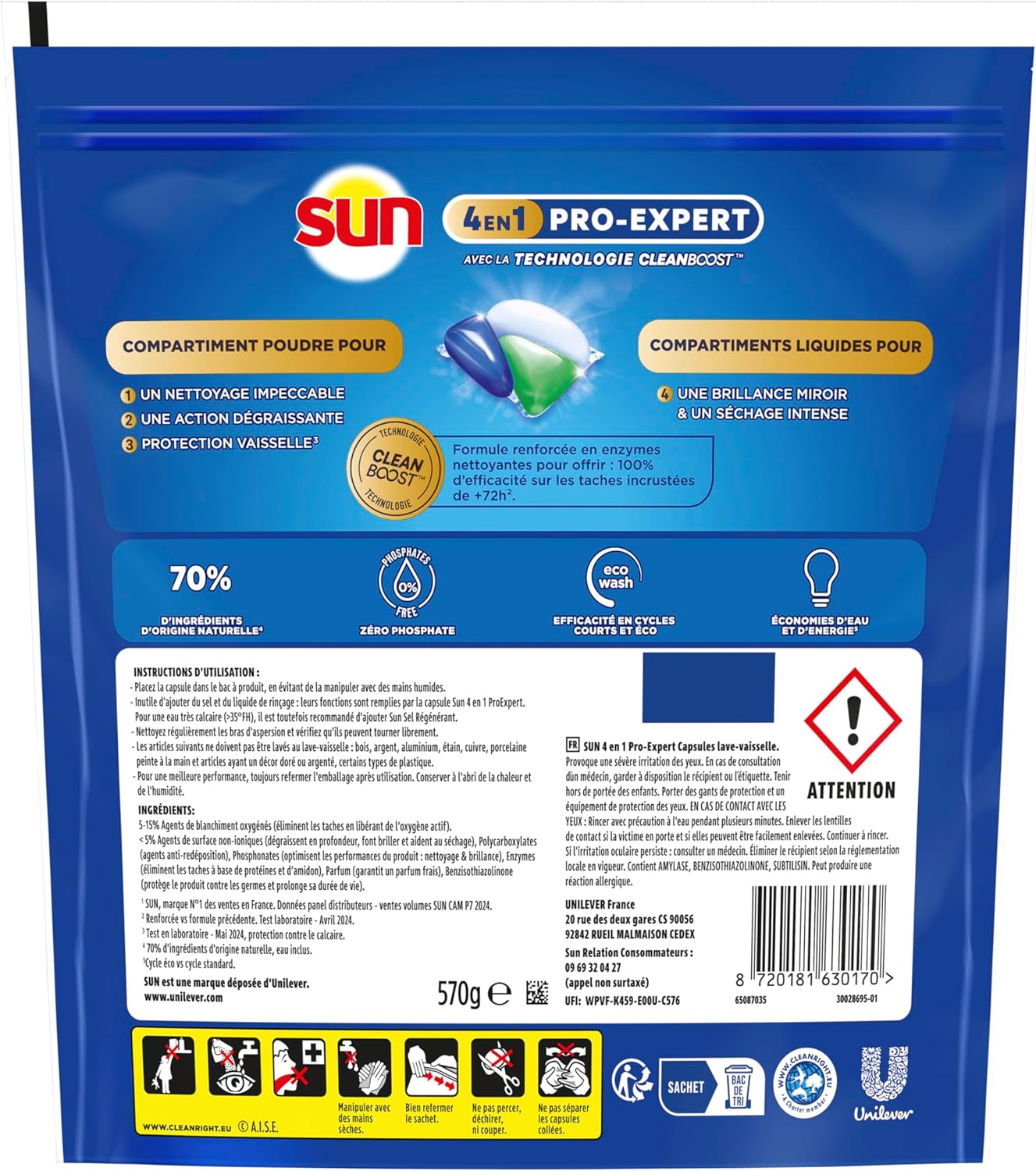 Thumbnail 2 de Sun Pro Expert - Pastilles Lave-Vaisselle 4 en 1, 38 capsules