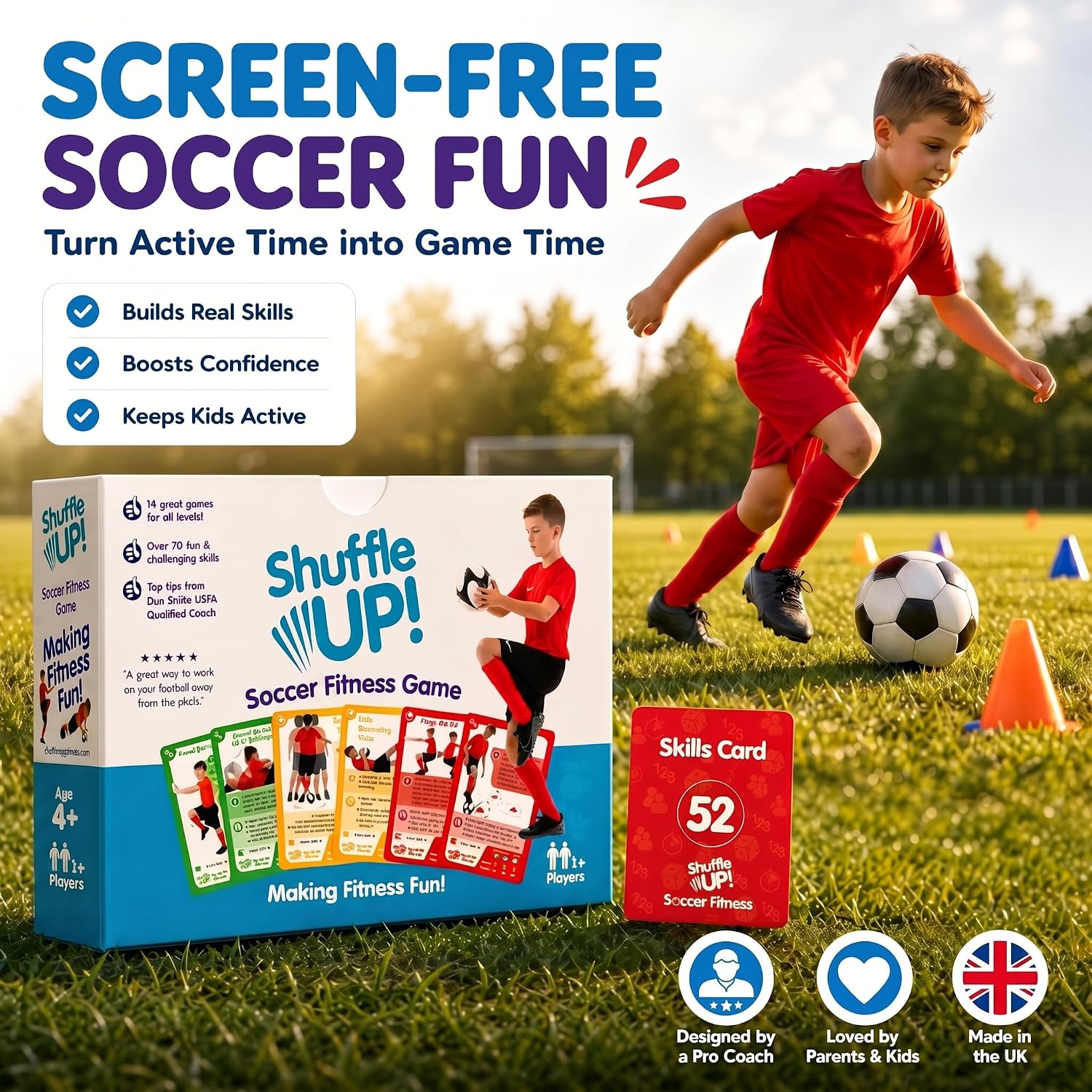 Detalle 2 de Shuffle Up soccer game with 70+ skill cards