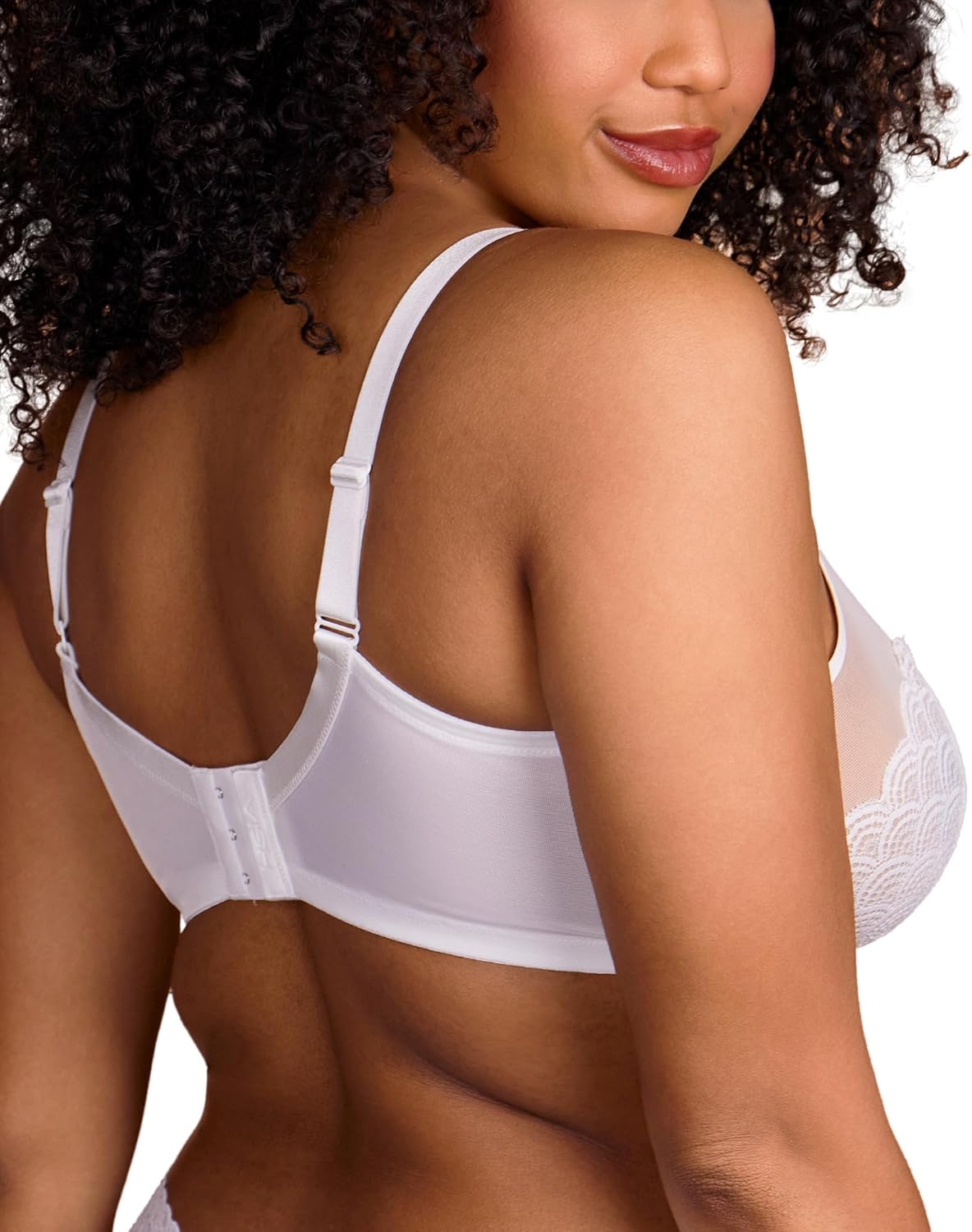 Thumbnail 2 de HSIA Minimizer Lace Bra for Women (Large Bust, Full Coverage) — Mermaid Scales, Plus Size