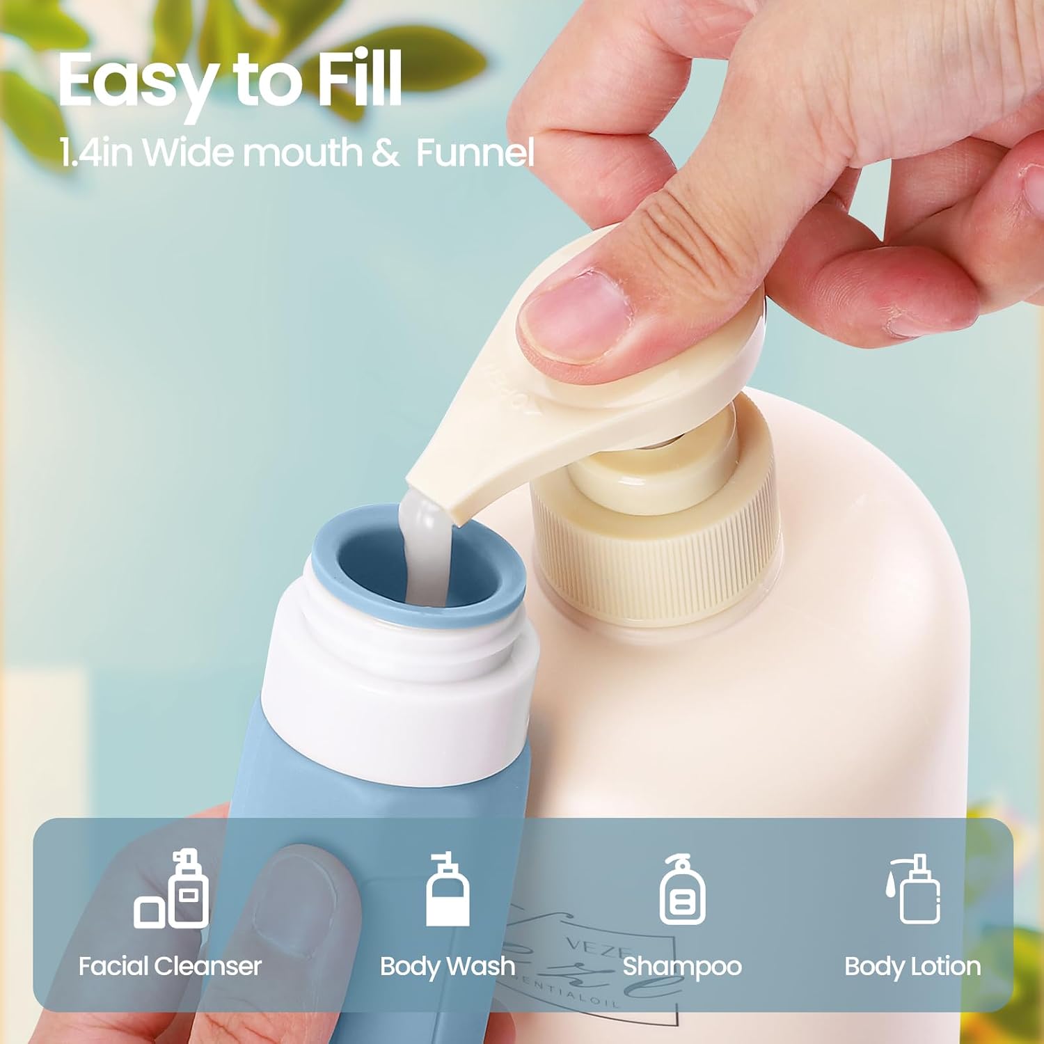 Thumbnail 2 de Redfly travel toiletry bottles, 3 oz