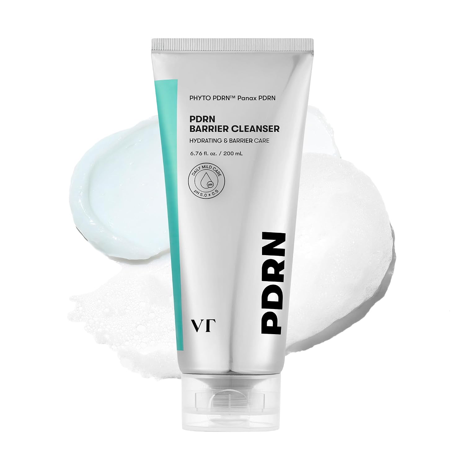 Detalle de VT COSMETICS PDRN Barrier Cleanser: Gentle, pH-Balanced Deep Cleanse for Sensitive Skin