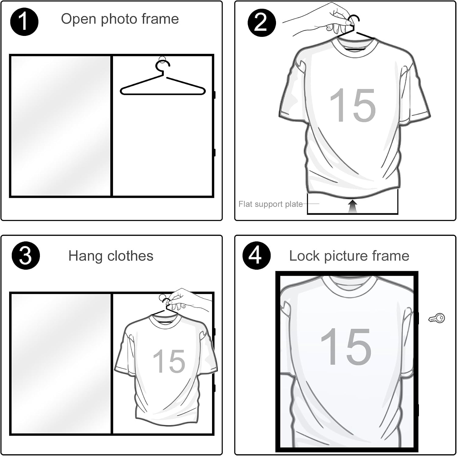 Thumbnail 4 de Tinkeps Football Shirt Frame 94% acrylic