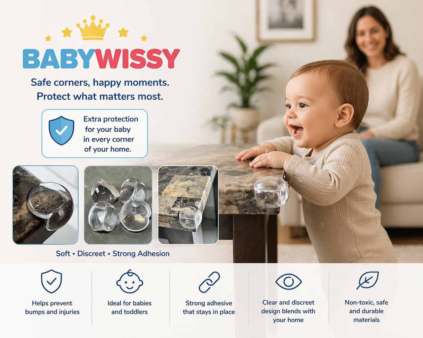 Detalle 2 de Baby Wissy Corner Protectors 24-Pack
