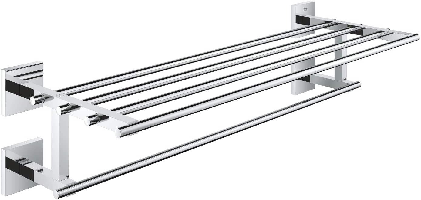 Thumbnail 4 de GROHE QUICKFIX Start Cube: Porta salviette multiplo a vite in Super Steel (41099001)