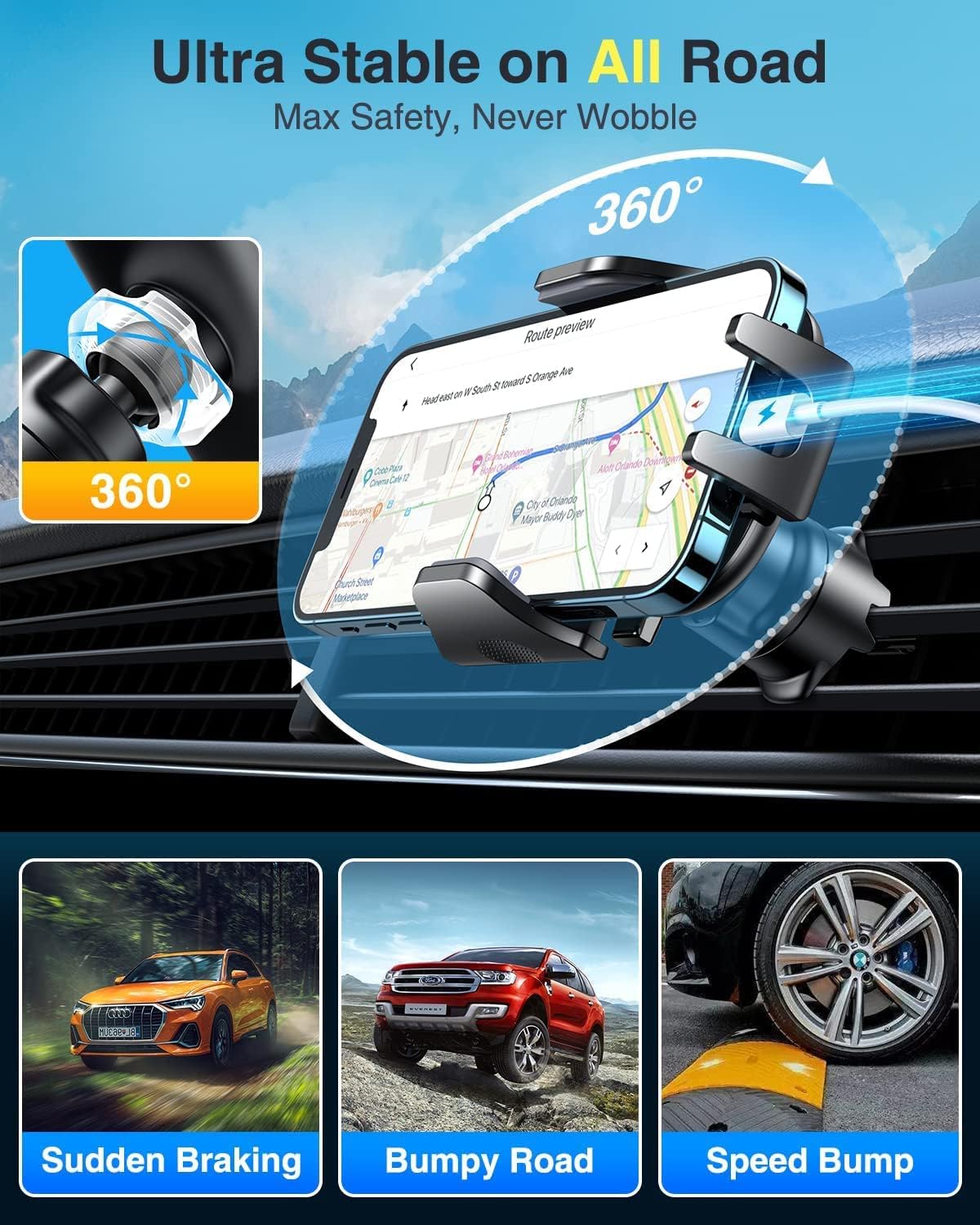 Thumbnail 6 de VANMASS 2026 military-grade car phone holder