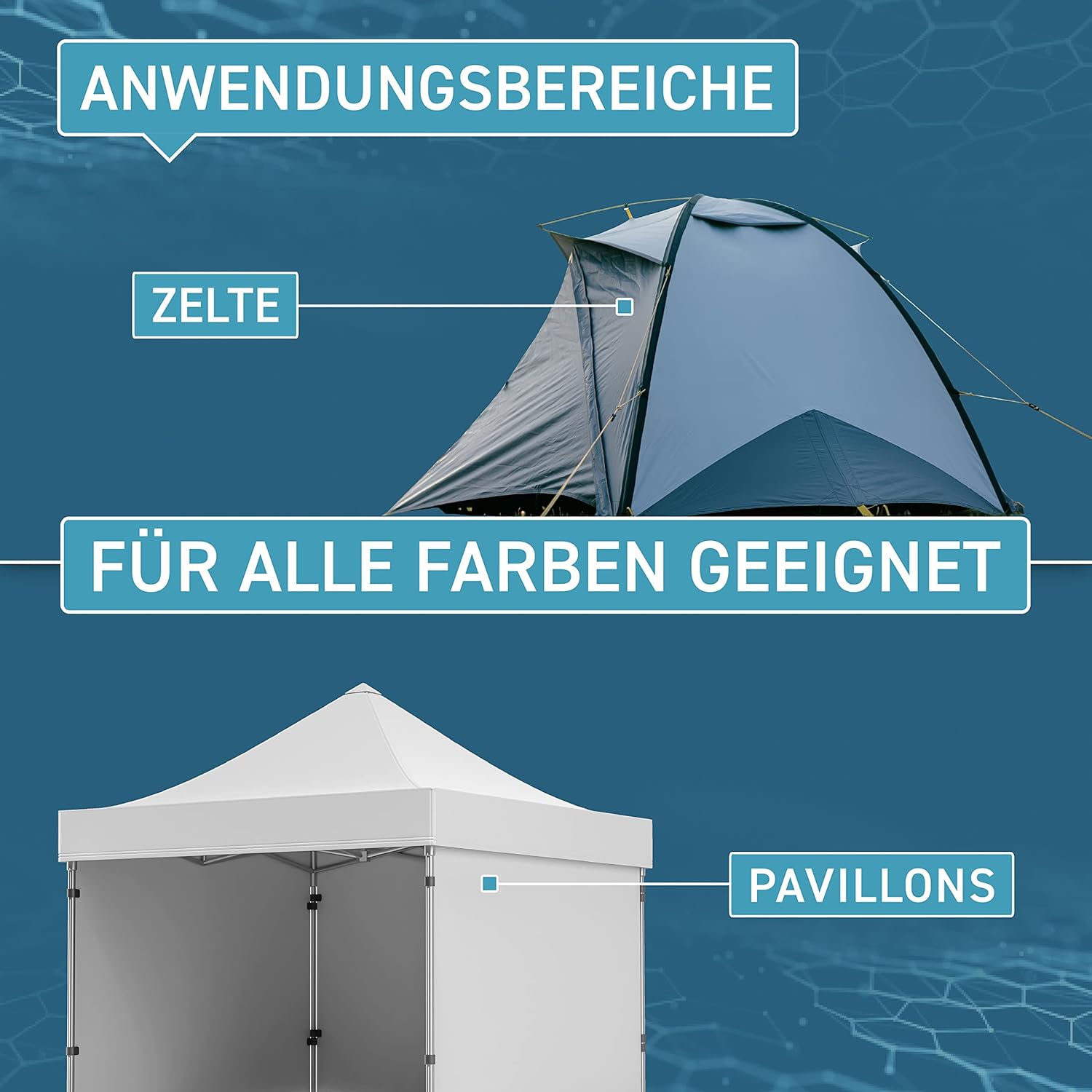 Thumbnail 4 de PLINTEX Zelt & Pavillon Imprägnierung 2x580 ml – Wasserdicht, atmungsaktiv und frei von PFCS