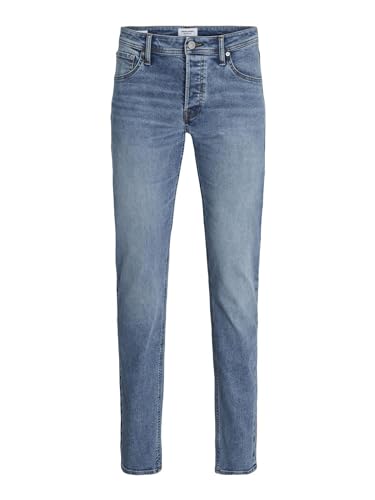 Detalle de Jack & Jones JJIGLenn JJOriginal Am 815 Noos: Vaqueros slim para hombre en Blue Denim 31W/32L