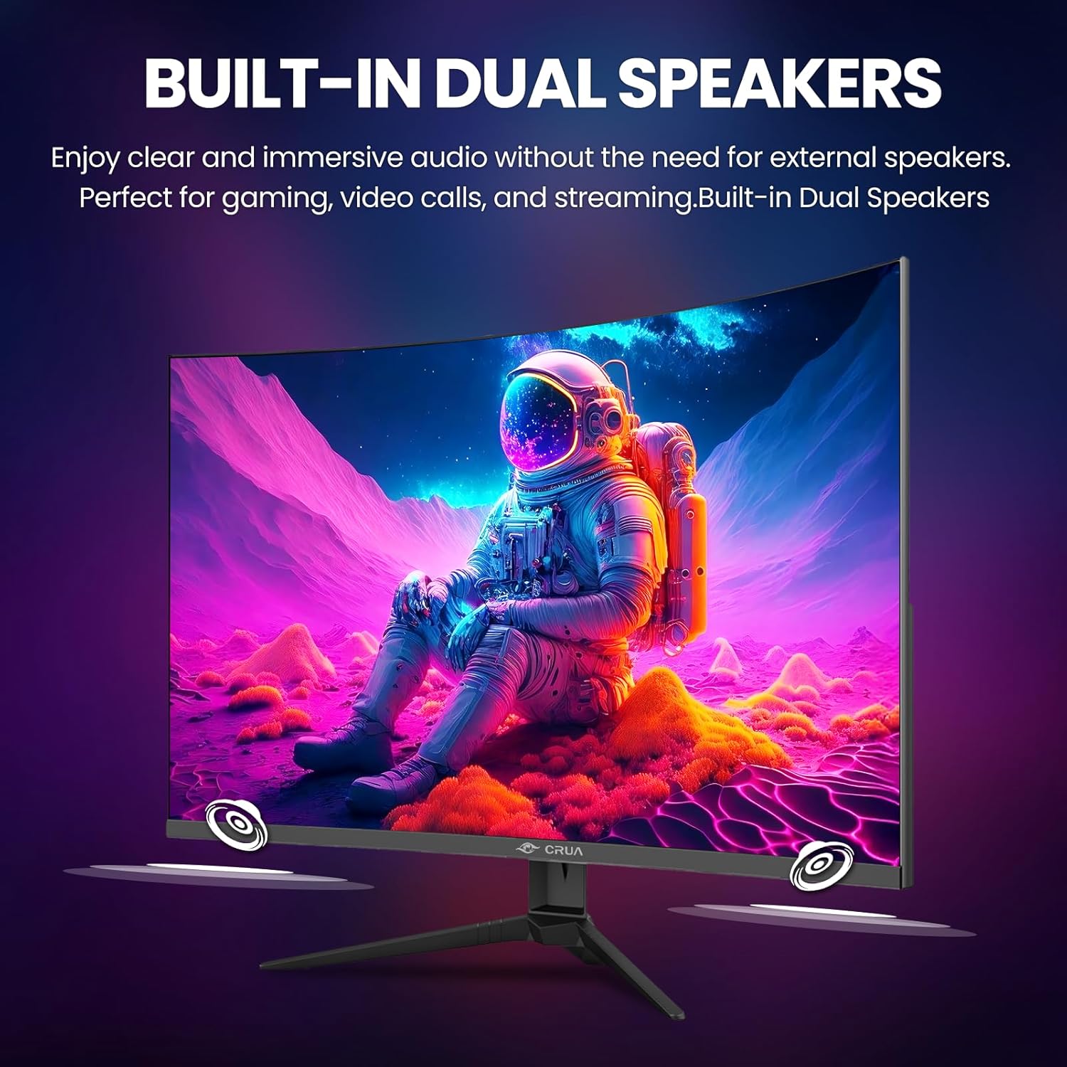 Detalle de CRUA 27-inch curved gaming monitor 260Hz
