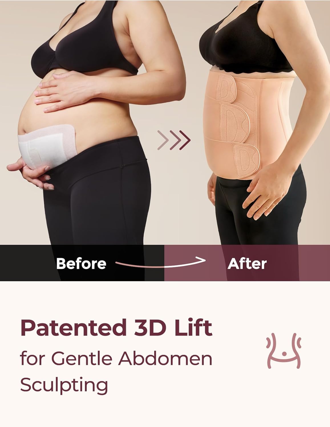 Detalle 2 de momcozy Ergowrap Postpartum Belly Band for C-section recovery 🤰