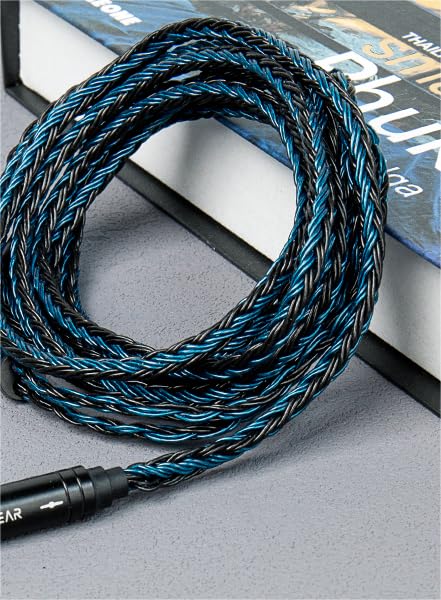 Detalle de keephifi KBEAR ST16 Plus IEM-kabel, gevlochten 5N OCC, 2 m