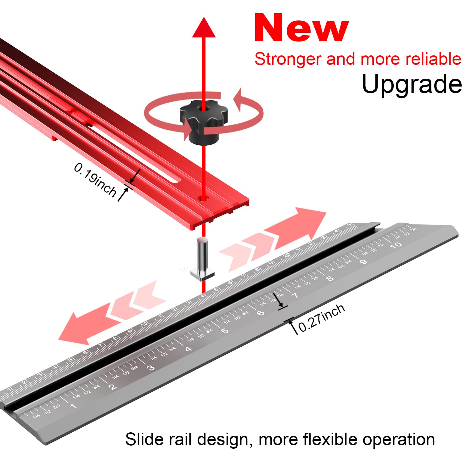 Detalle 2 de Puriwood Stair Tread Template Tool Aluminum Alloy