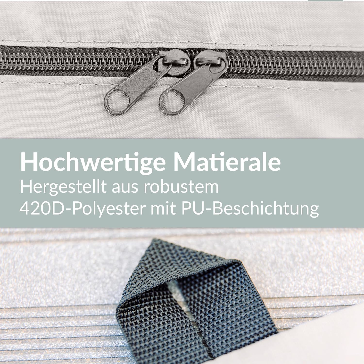 Thumbnail 6 de Chefarone Auflagen-Schutzhülle 125 × 50 × 32 cm – wasserabweisend, UV-Schutz 30+, inkl. Aufbewahrungsbeutel
