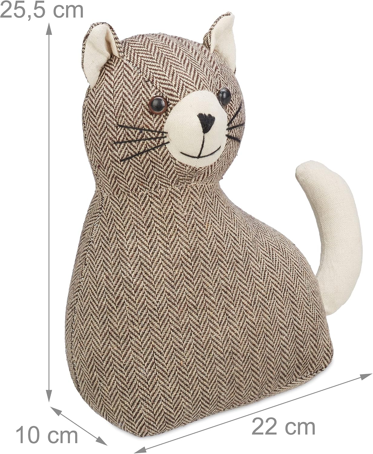 Detalle 2 de Butée de porte en tissu Relaxdays, 25,5 cm