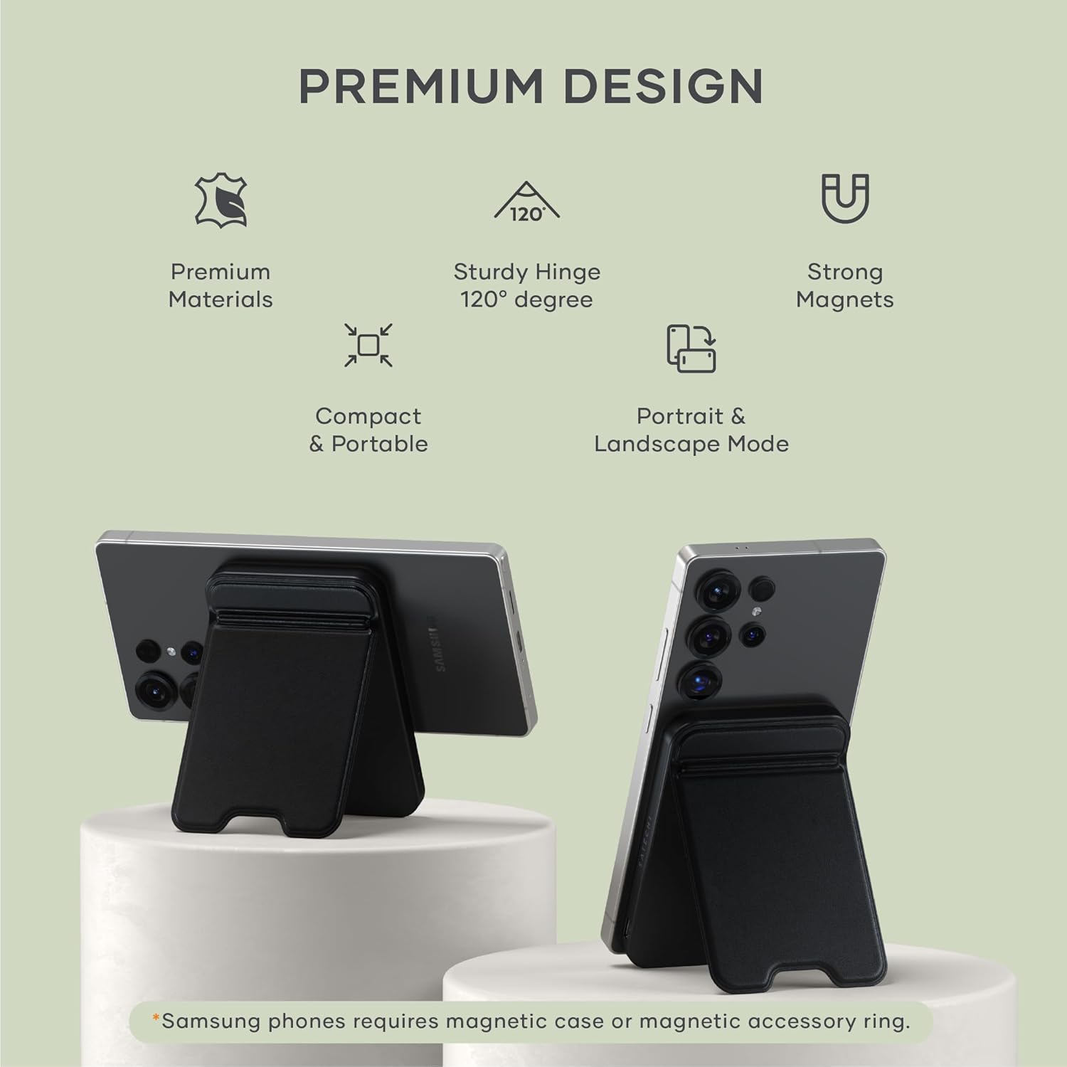 Thumbnail 4 de SATECHI OntheGo™ Batterie Externe MagSafe 5000 mAh (Qi2 15 W) avec support pliable — Noir