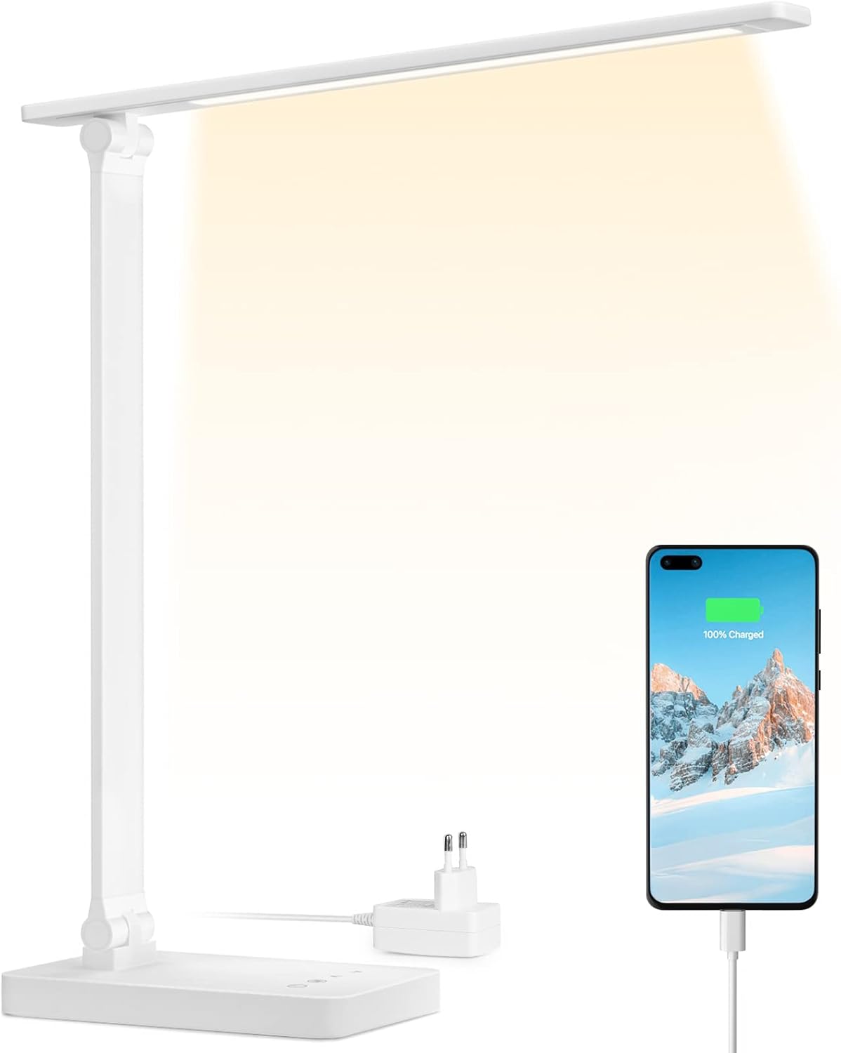 Detalle de Lepro Lampe de Bureau LED 655 lm USB