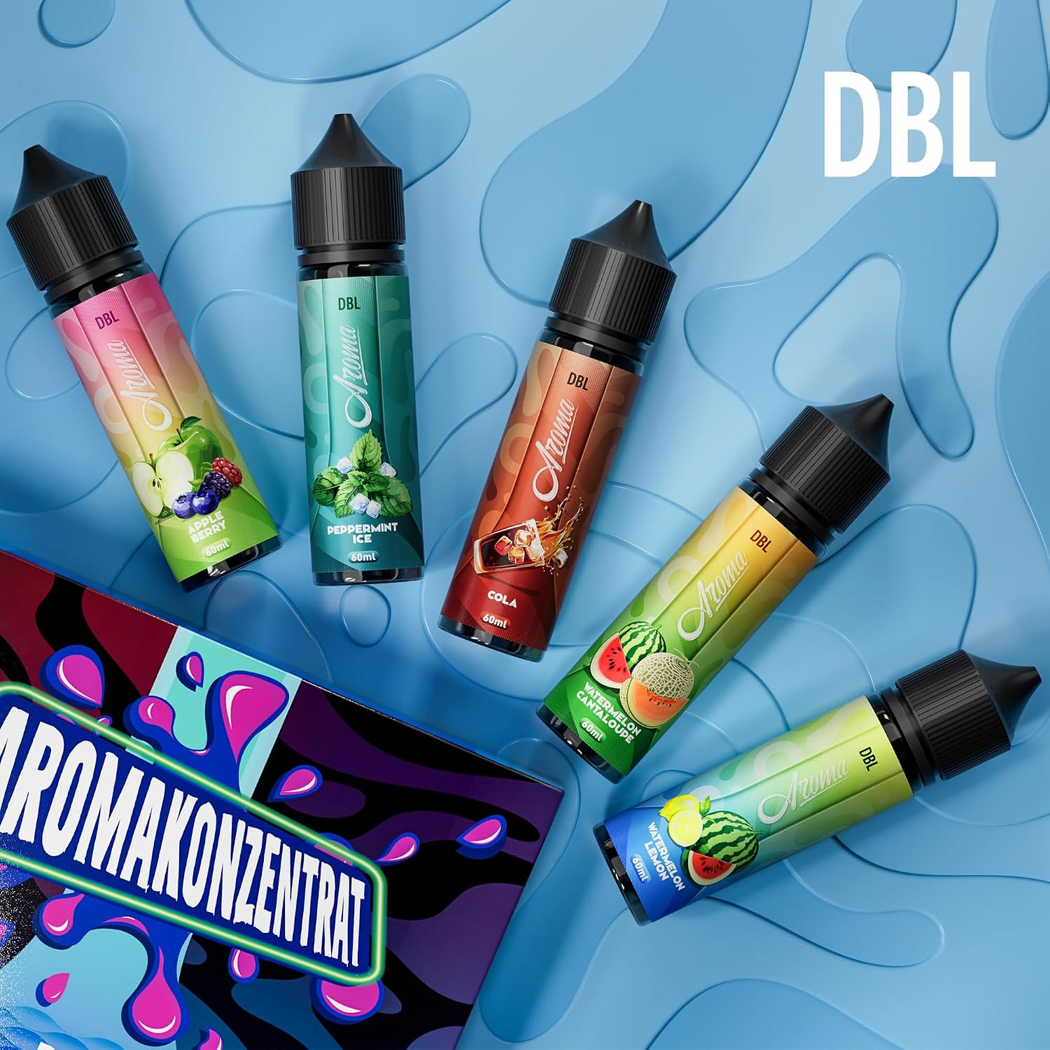 Detalle de DBL Aromakonzentrat 5x20ml – Hochkonzentriertes Lebensmittelaroma für Backen, Getränke und mehr