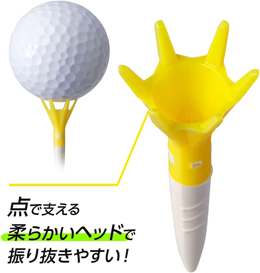 Detalle de DAIYA GOLF トマホークティー ショート 柔らかヘッド・6点支持・全長約42mm