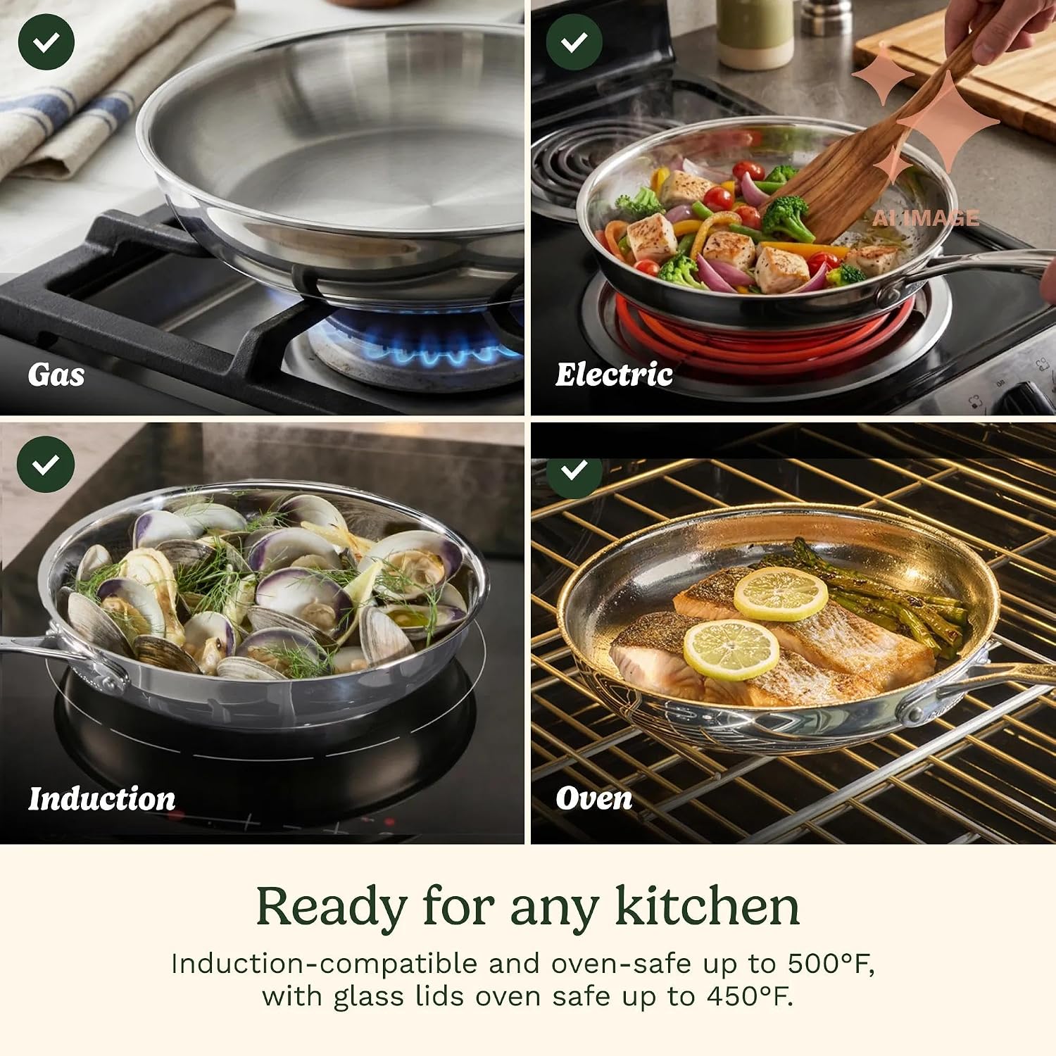 Detalle de Cuisinart Chef’s Classic 11-piece cookware set