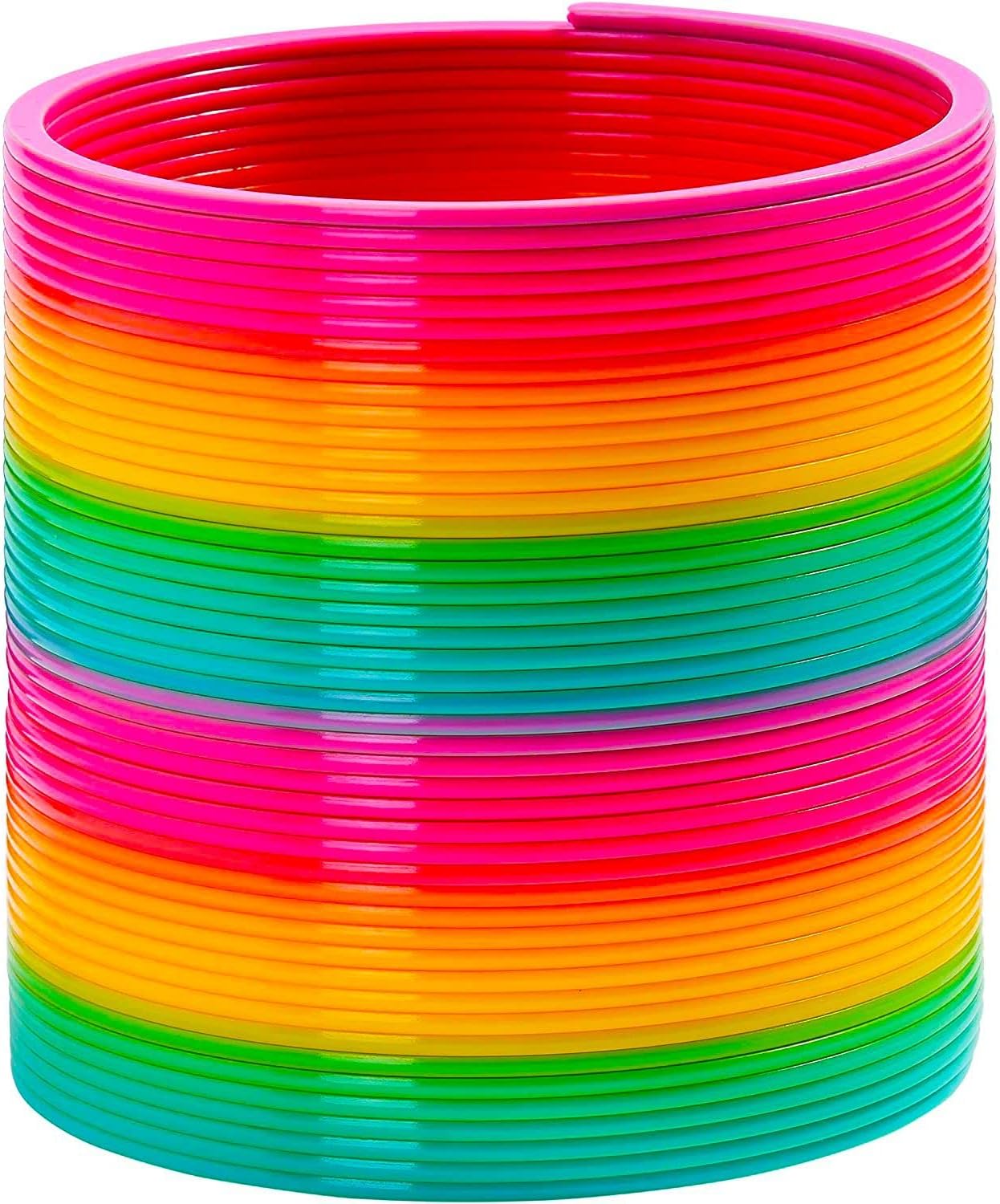 Detalle de Vinciph APP089 Rainbow Coil Spring Toy, 6 x 6 Inch Plastic