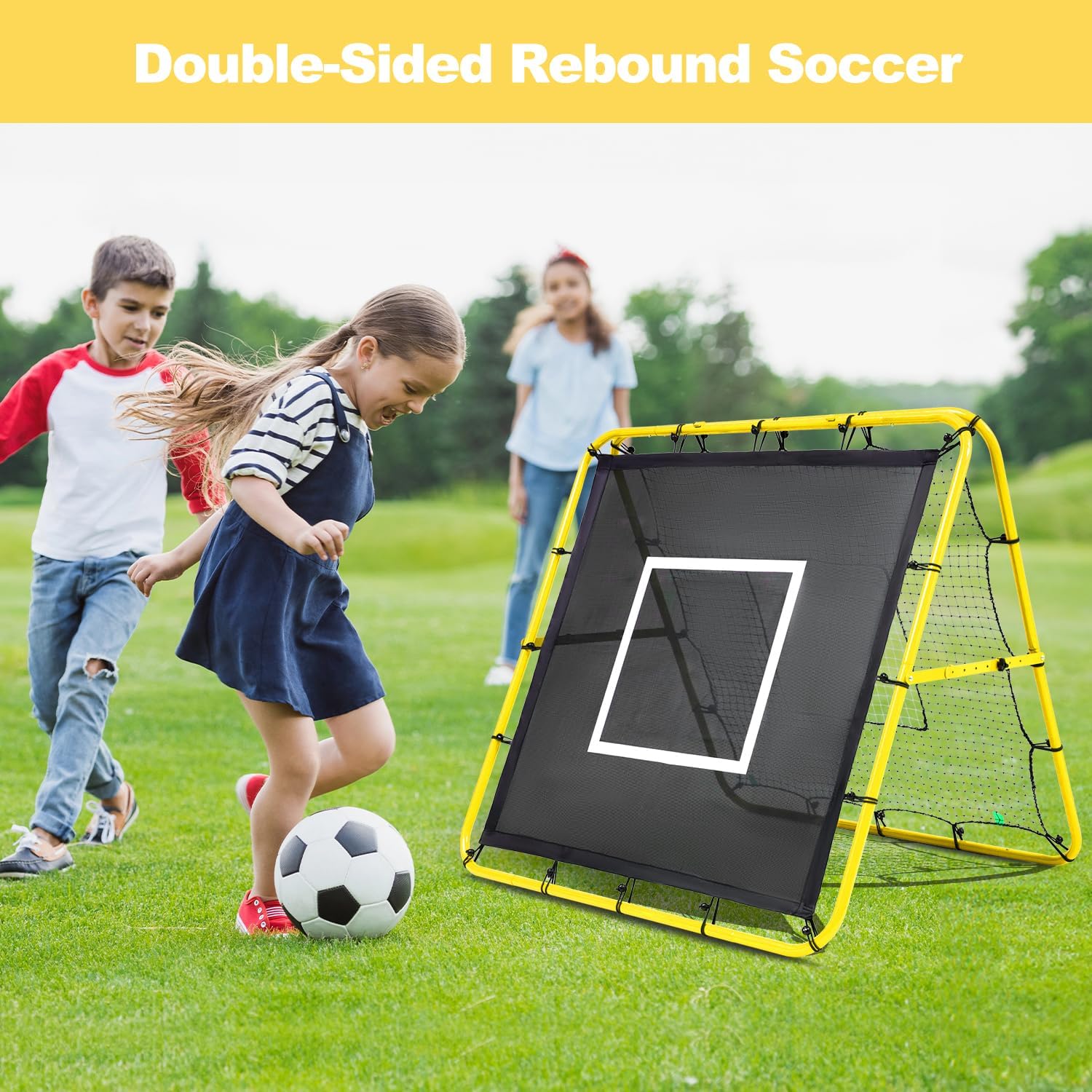 Thumbnail 6 de BAGAIL Rebounder-Netz 120x120 cm fürs Fußballtraining