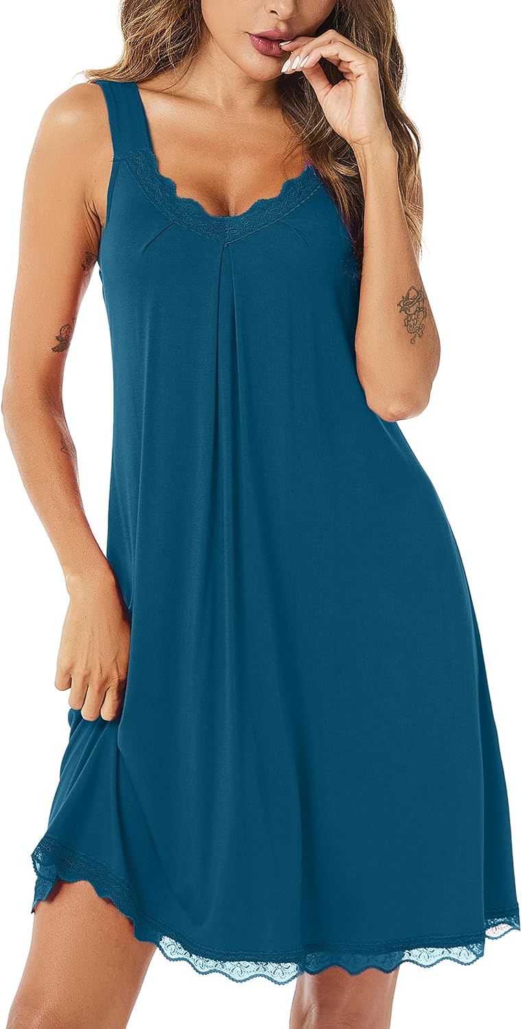 Thumbnail 5 de Uniexcosm V-neck cotton lace nightdress