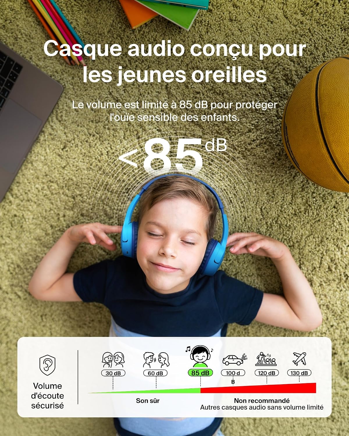 Thumbnail 2 de Belkin SoundForm Mini Casque Sans Fil Enfants