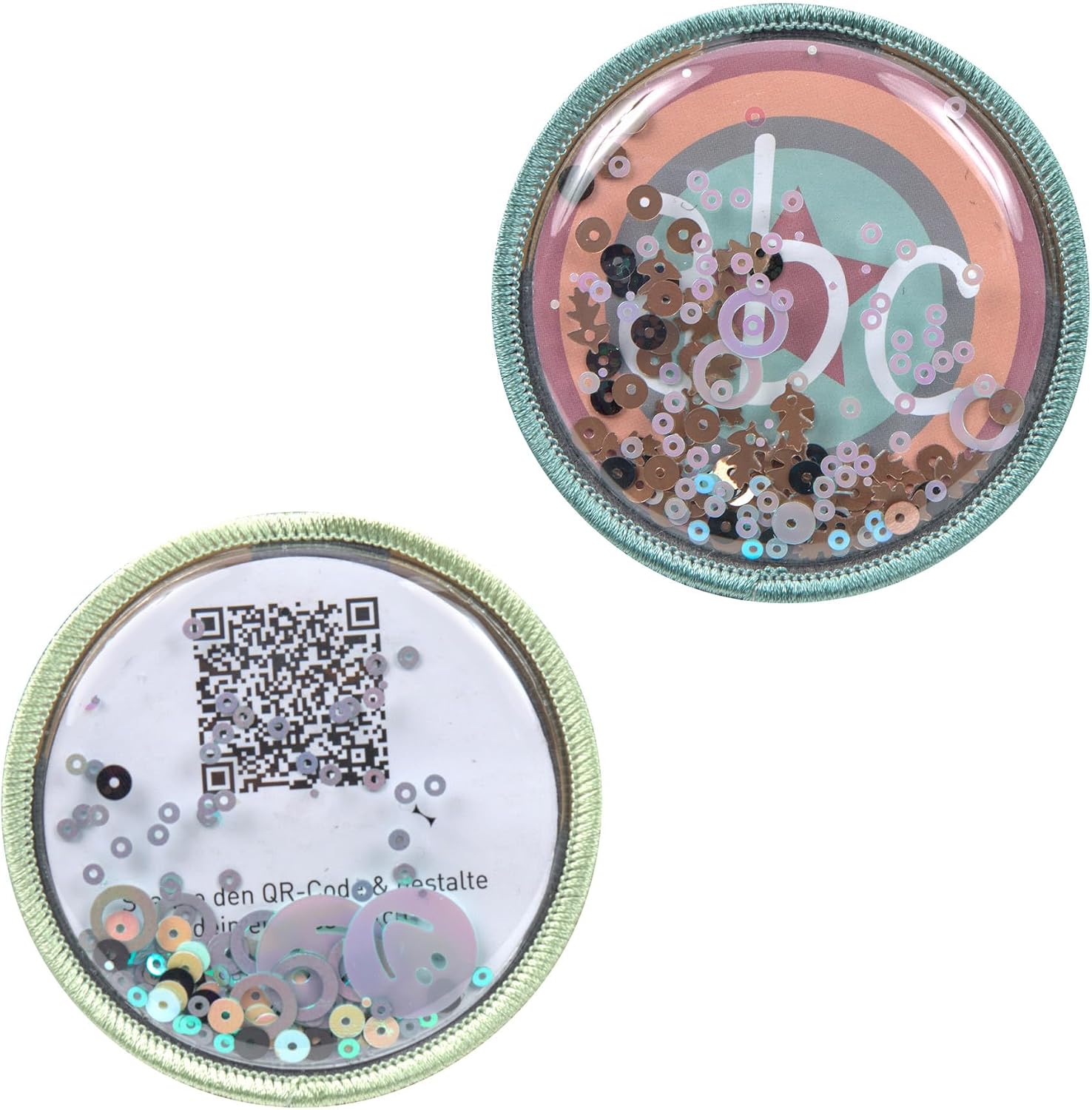 Detalle de LÄSSIG Anhänger Patchset Blau Mint